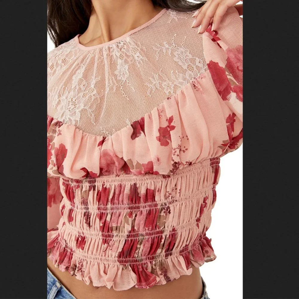 NWT Free people Daphne Blouse
